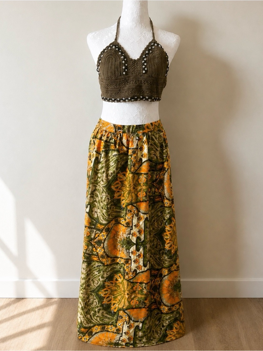 Rare 1960s Vintage Hawaiian Wrap Skirt | Fits S